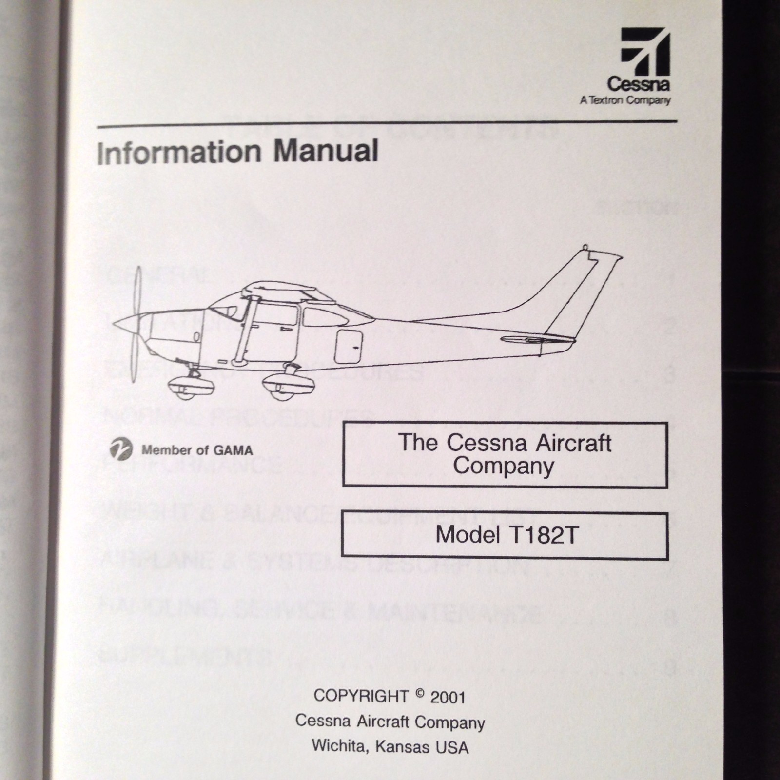 Cessna T182T Pilot's Information Manual