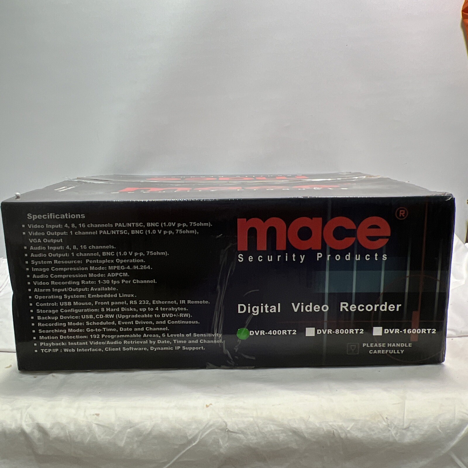 MACE Security Products - DVR, Model DVR-400RT2, Black ~ NEW See Description.