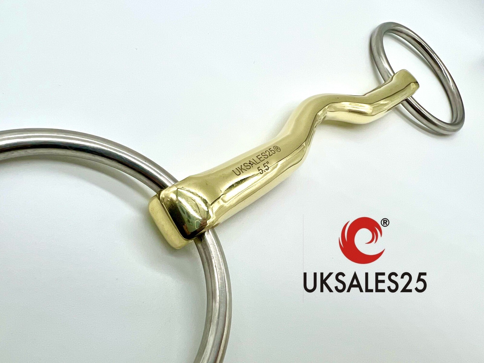 Loose Ring Low Ported 14MM Bridle Bit GS & SS (UKSALES25) Same Day Shipping