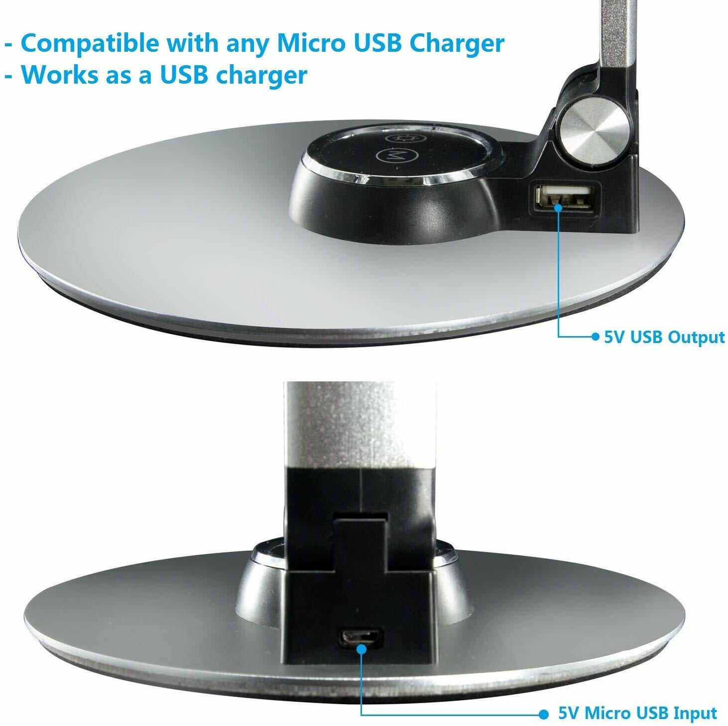 NULED Piano Desk Lamp Dimmable LED (Bright Cold White, Warm White or Dim White)