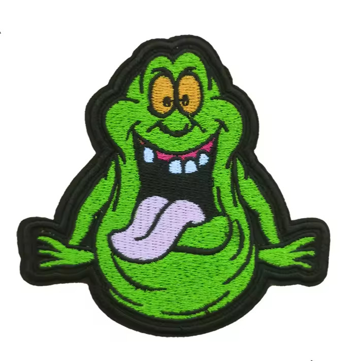 Ghostbusters Slimer Juice Box Vintage Retro Fashion Style Iron on Patch Applique