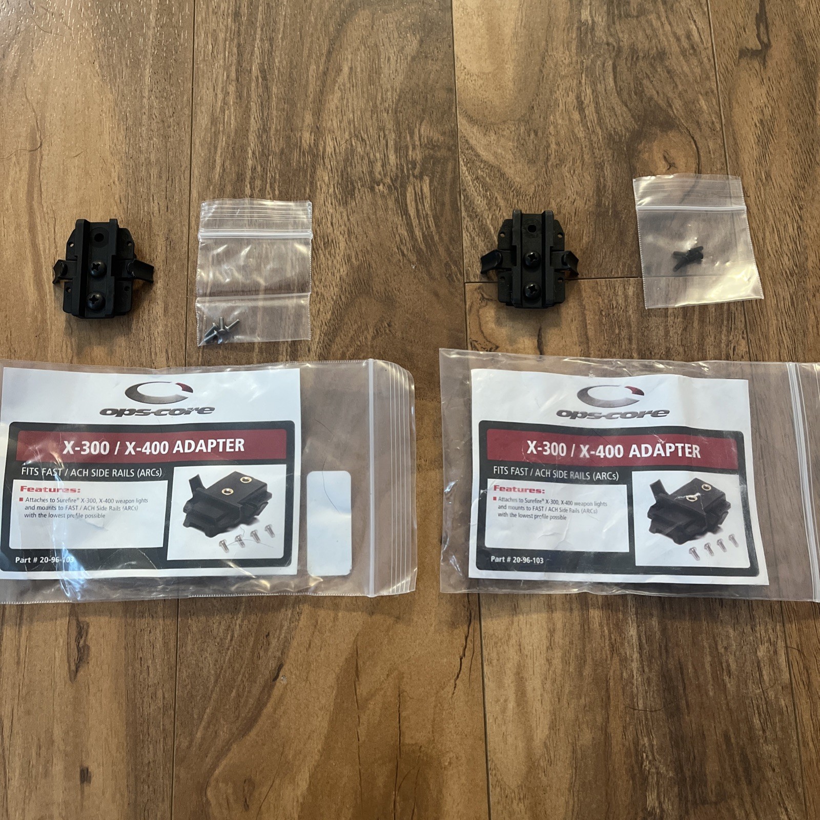 Ops Core X300 Adapter For Ops Core Helmet With Arc Rails For Surefire X300 Light