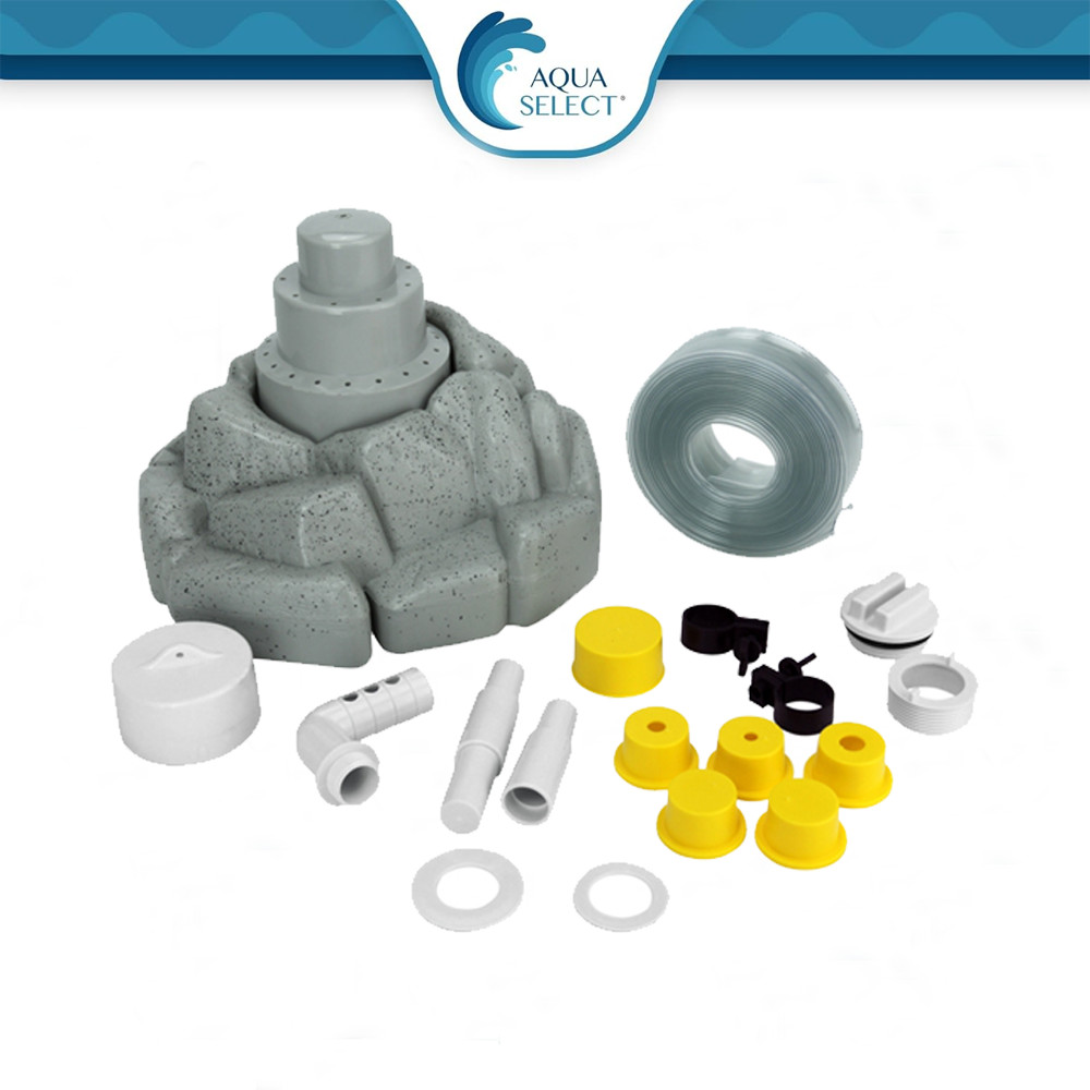 Aqua Select Triple Tier Rock Above Ground & Inground Swimming Pool Fountain