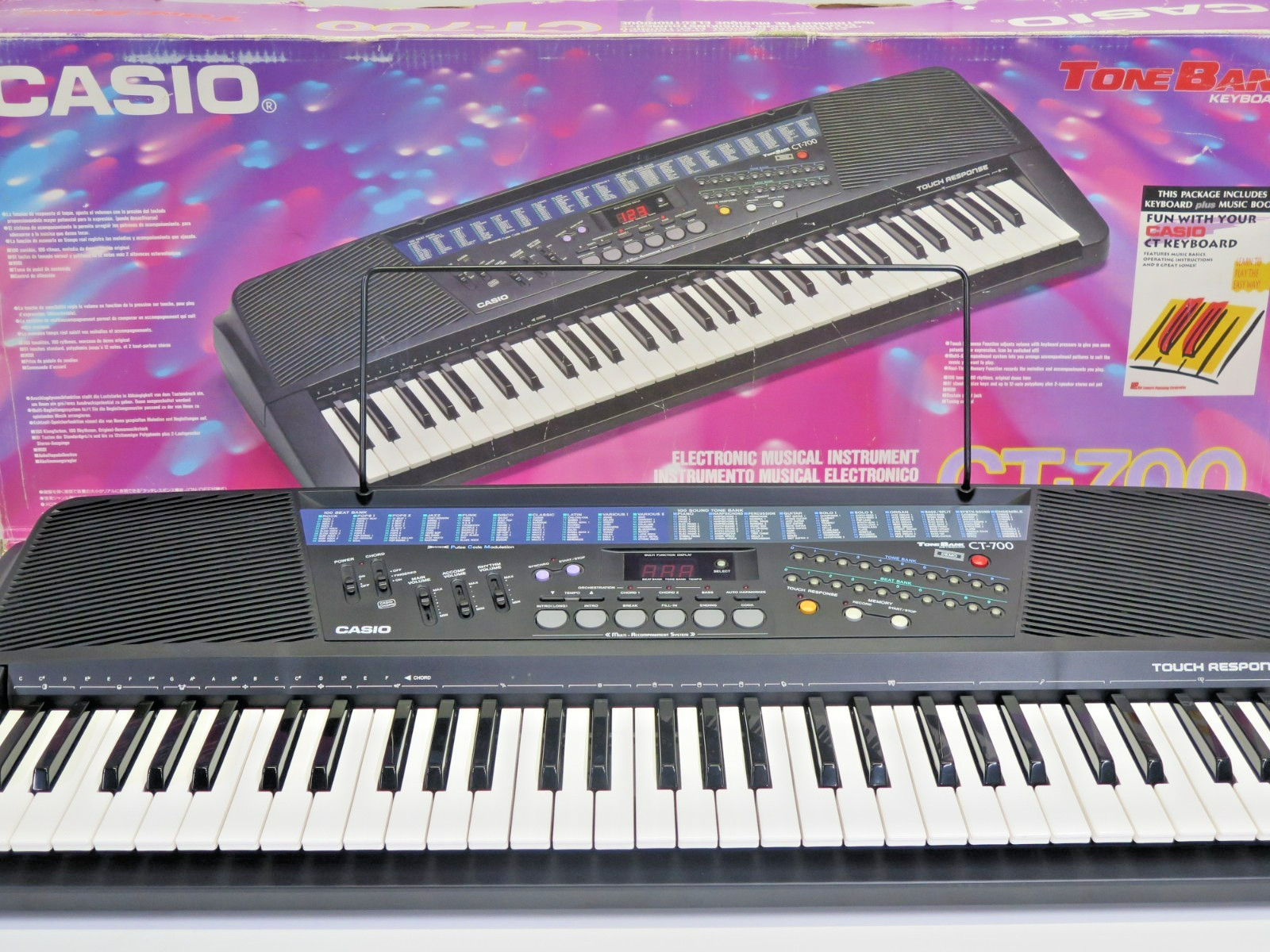 Casio CT-700 61 Key Portable Electronic Tone Bank Keyboard Musical Instrument