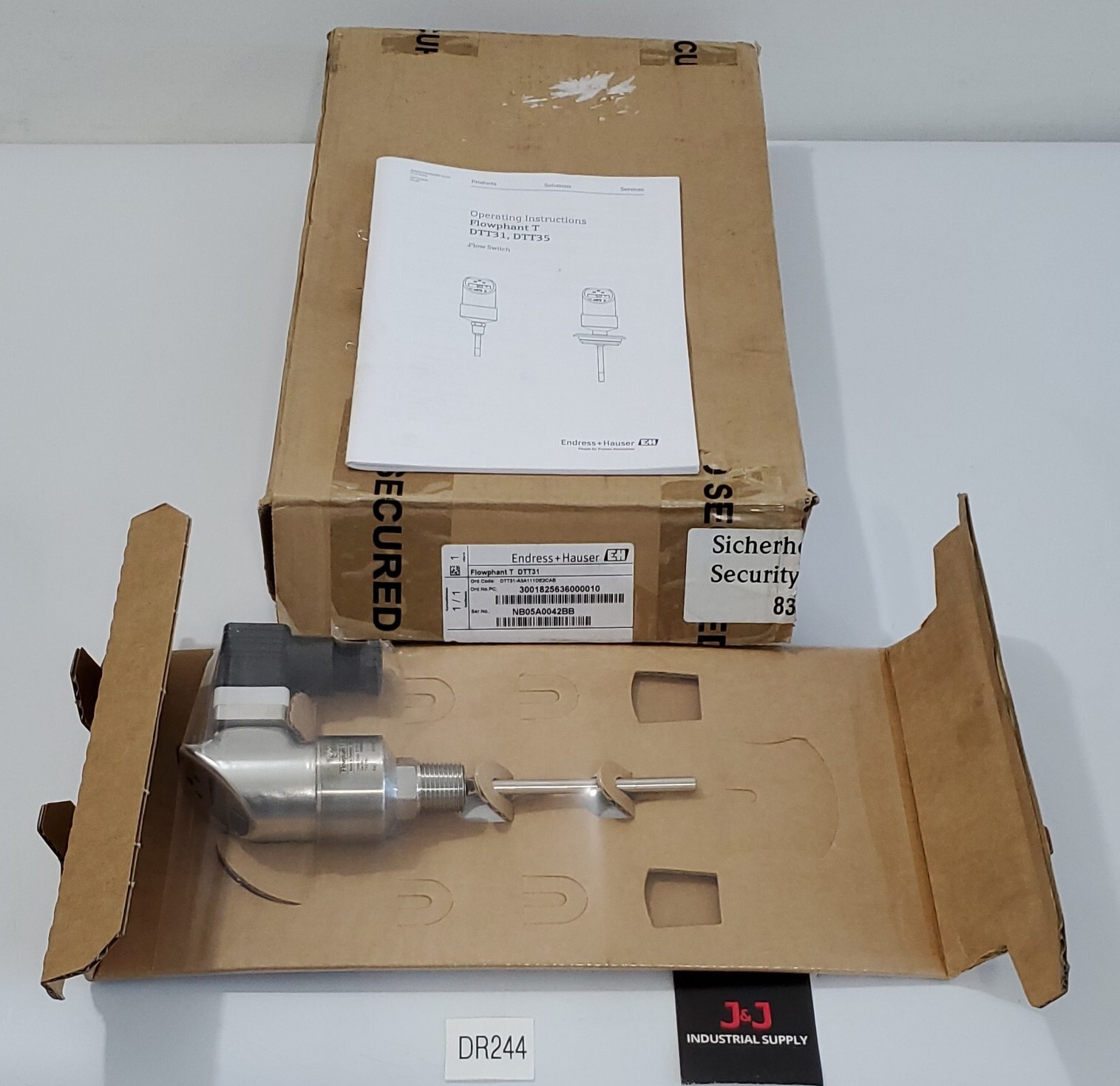*NEW* Endress Hauser DTT31-A3A111DE2CAB Flowphant T Thermal Flow Switch Warranty