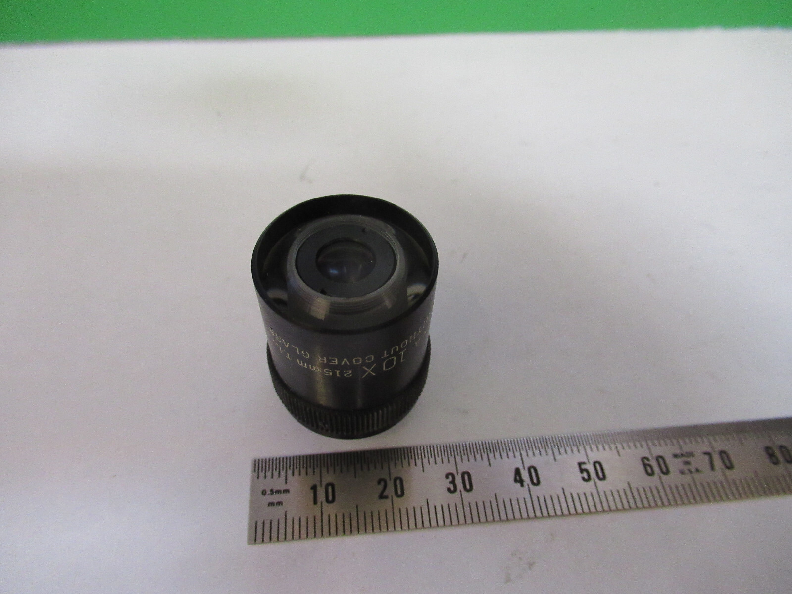 BAUSCH LOMB OBJECTIVE 10X /215mm OPTICS MICROSCOPE PART AS PICTURED &W4-A-58
