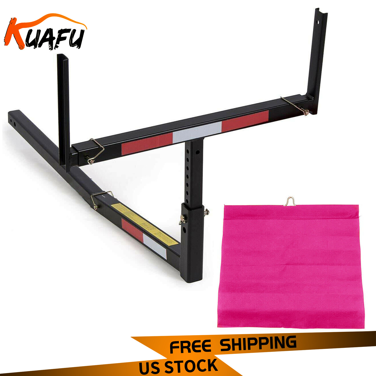 75" Truck Bed Hitch Extender Extension Rack Boat Kayak Canoe Lumber- 750LBS