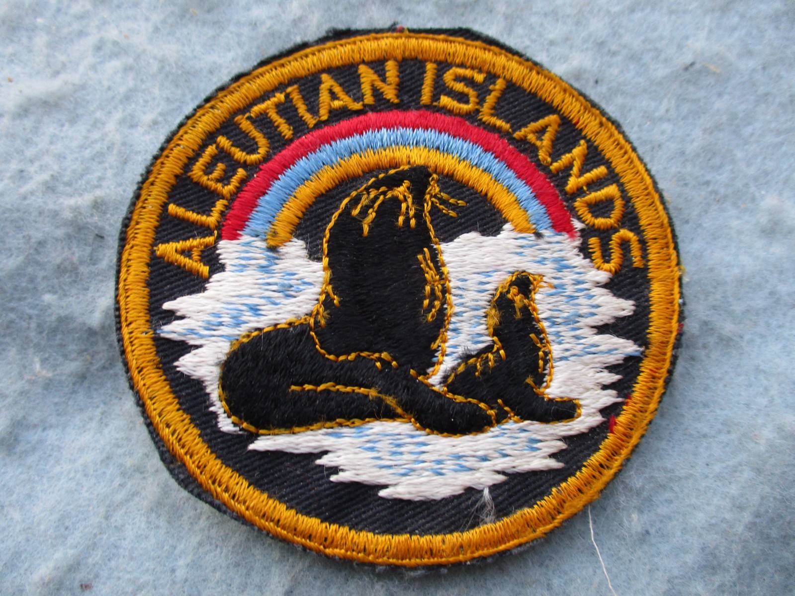 WWII US Army Patch Aleutian Islands Forces Command Pacific Theater AAF WW2