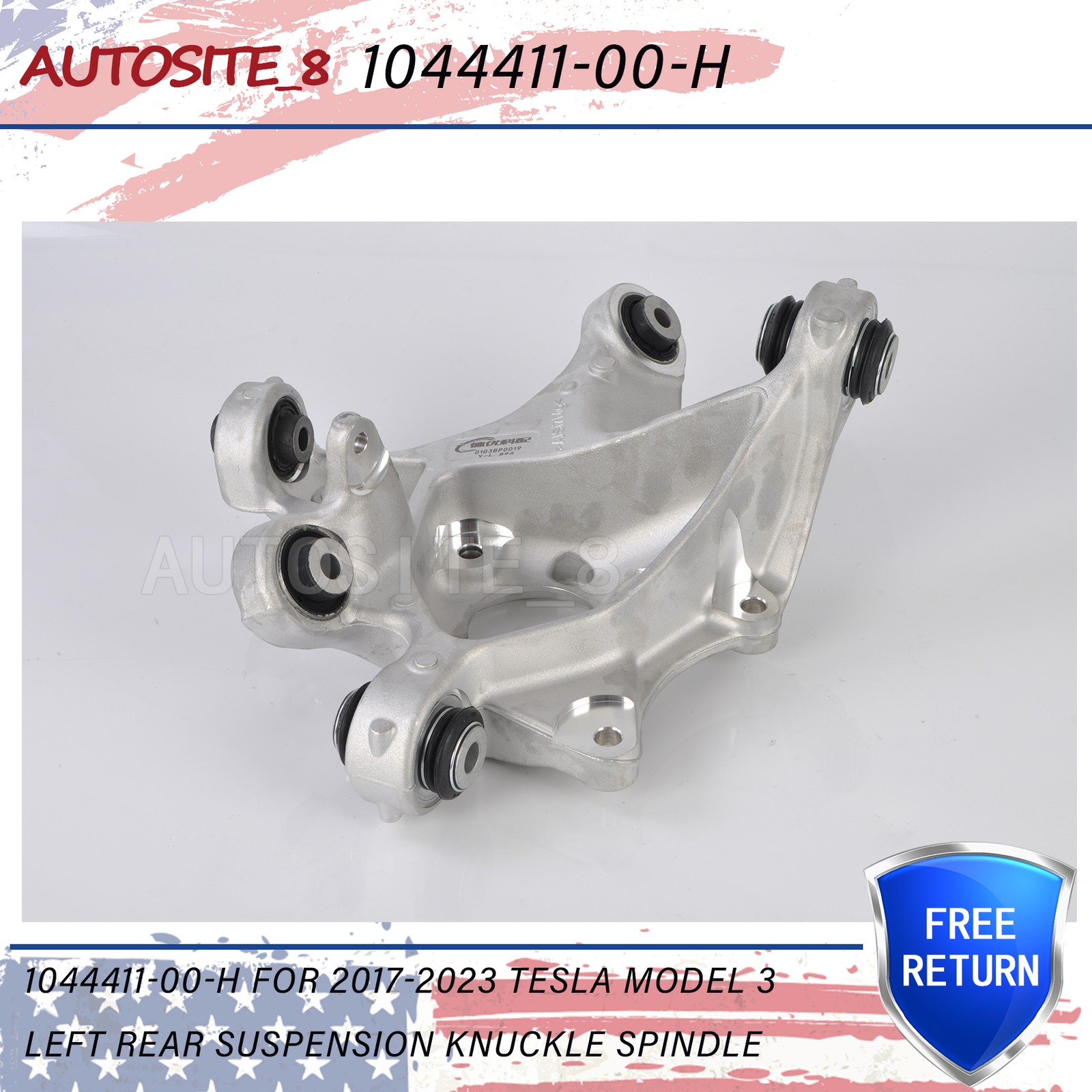 1044411-00-H For 2017-2023 Tesla Model 3 Left Rear Suspension Knuckle Spindle