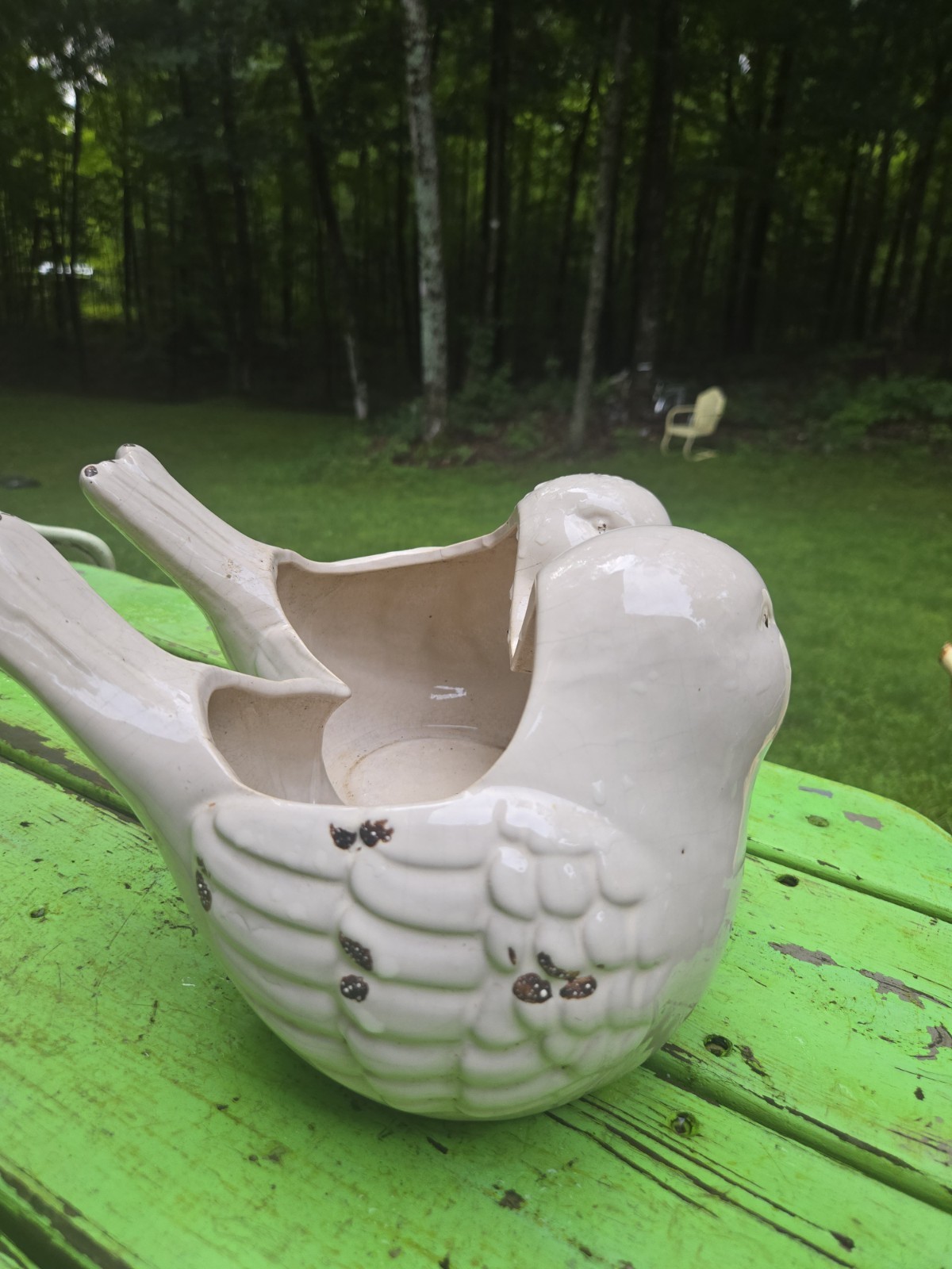 Vintage Ceramic Love Bird Planter Unknown Maker