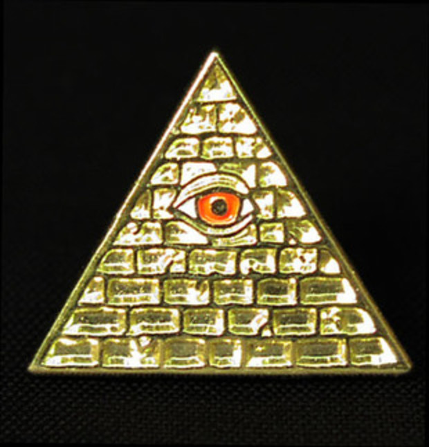 Illuminati Official Pins  INWO Card Game Steve Jackson  GOLD BRONZE *CHOOSE*