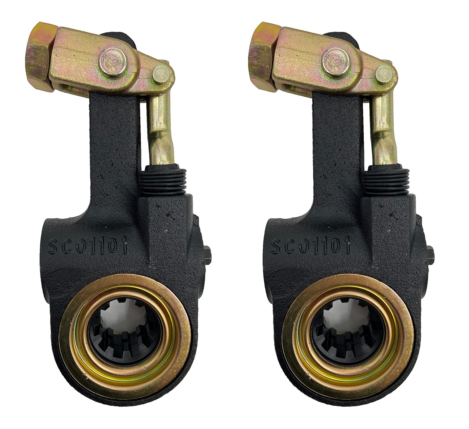 Torque 2 Pack of AS1133 Automatic Brake Slack Adjuster 1.5" Diameter, 10 Spline