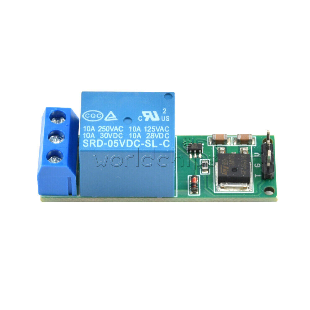 6-24V Flip-Flop Latch Relay Bistable Self-locking Low Pulse Trigger Relay Module