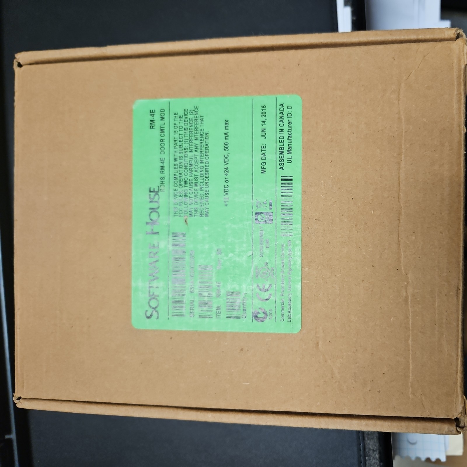 TYCO/Software House RM-4E Board Access Control