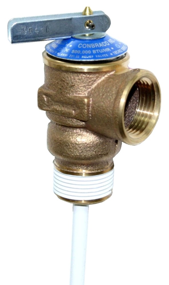 CONBRACO 18C40230 TPR VALVE 3/4" BRONZE 150 PSI 210°F MALE/FEMALE THREAD