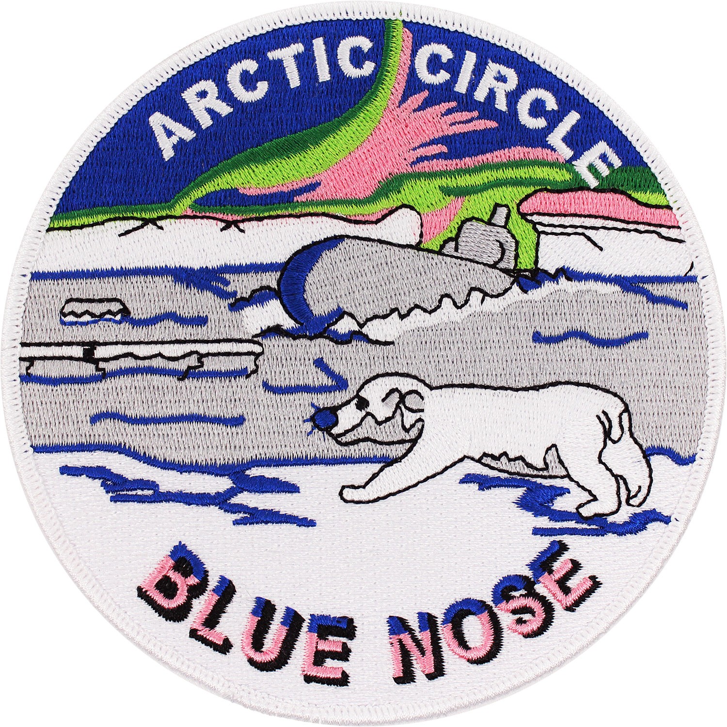 Navy Arctic Circle Blue Nose Patch ( 5" Wide x 5" High ) P5274