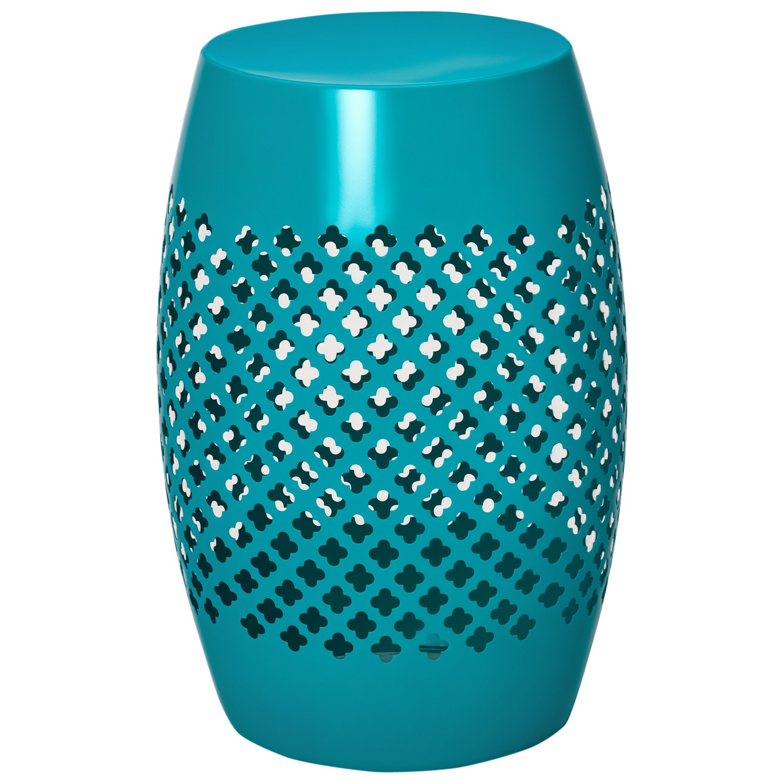 12" Outdoor Garden Accent Table, Blue