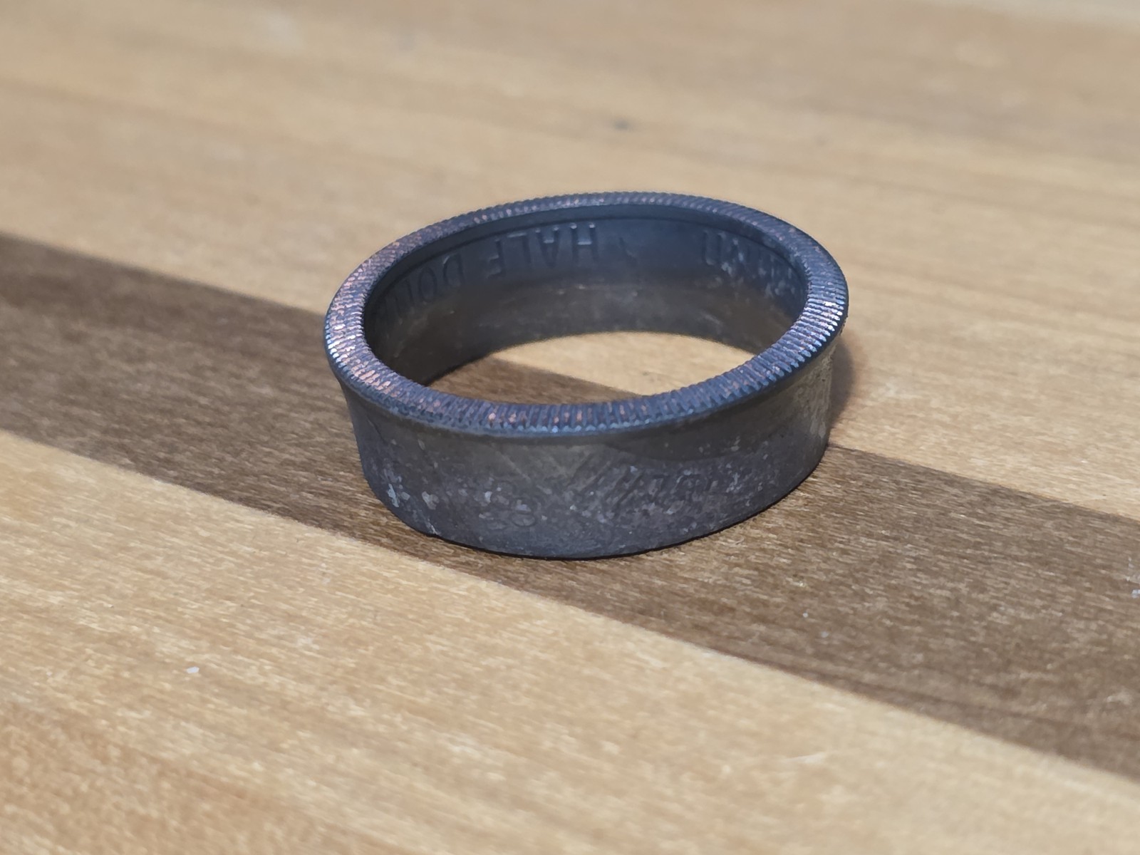 Size 12 Handmade Olympic Half Dollar Coin Ring