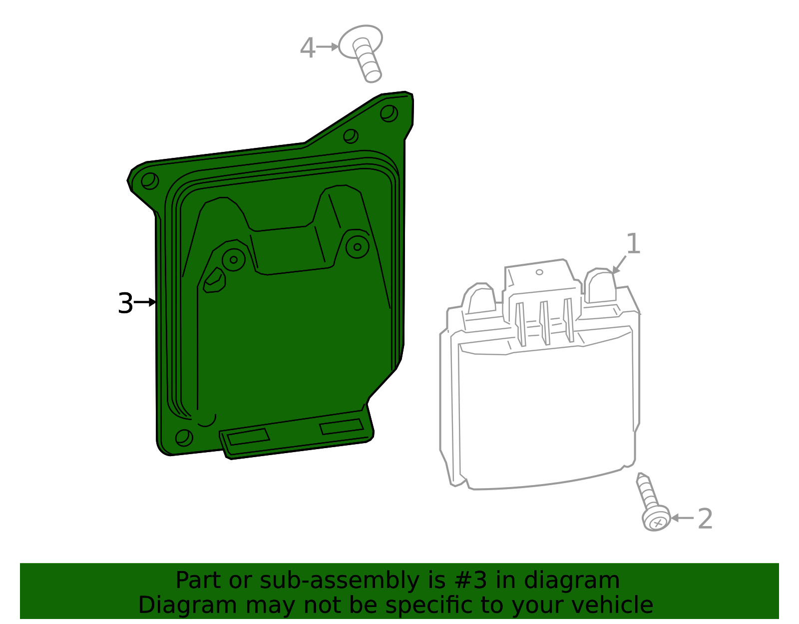 Genuine Ford Bracket KB3Z14D189A