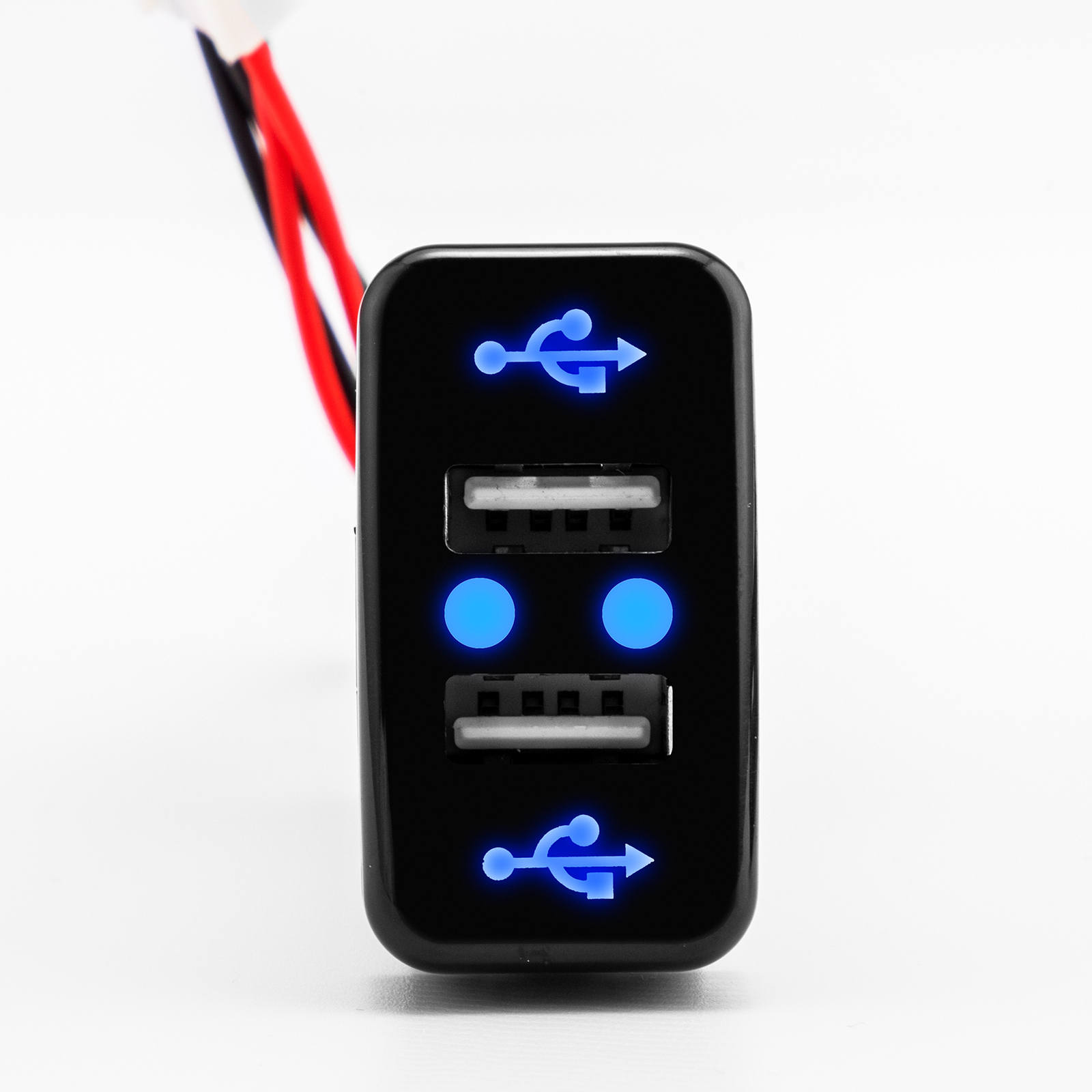 Car Charger Socket Dual 2 USB Port Charging for Toyota Tacoma 2005-2011