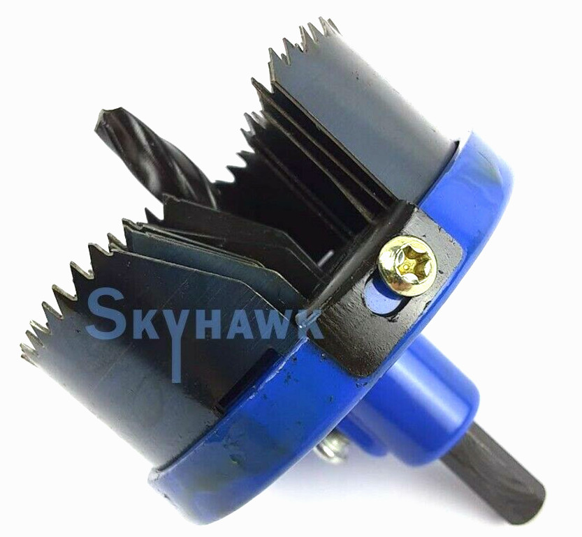 NEW 7 PC Wood/Drywall Hole Mandrel Saw Set  1" To 2-1/2" Hole Woodworking, DIYS