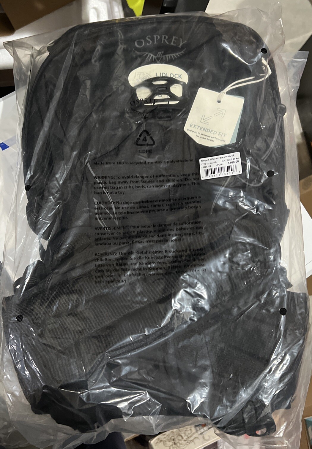 Brand New Osprey Packs Tempest 20L Extended Fit Backpack - Women's
