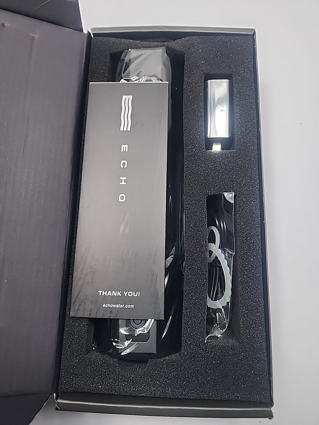 Echo Go+ Hydrogen Water Bottle Infusion Technology Rechargeable Black
