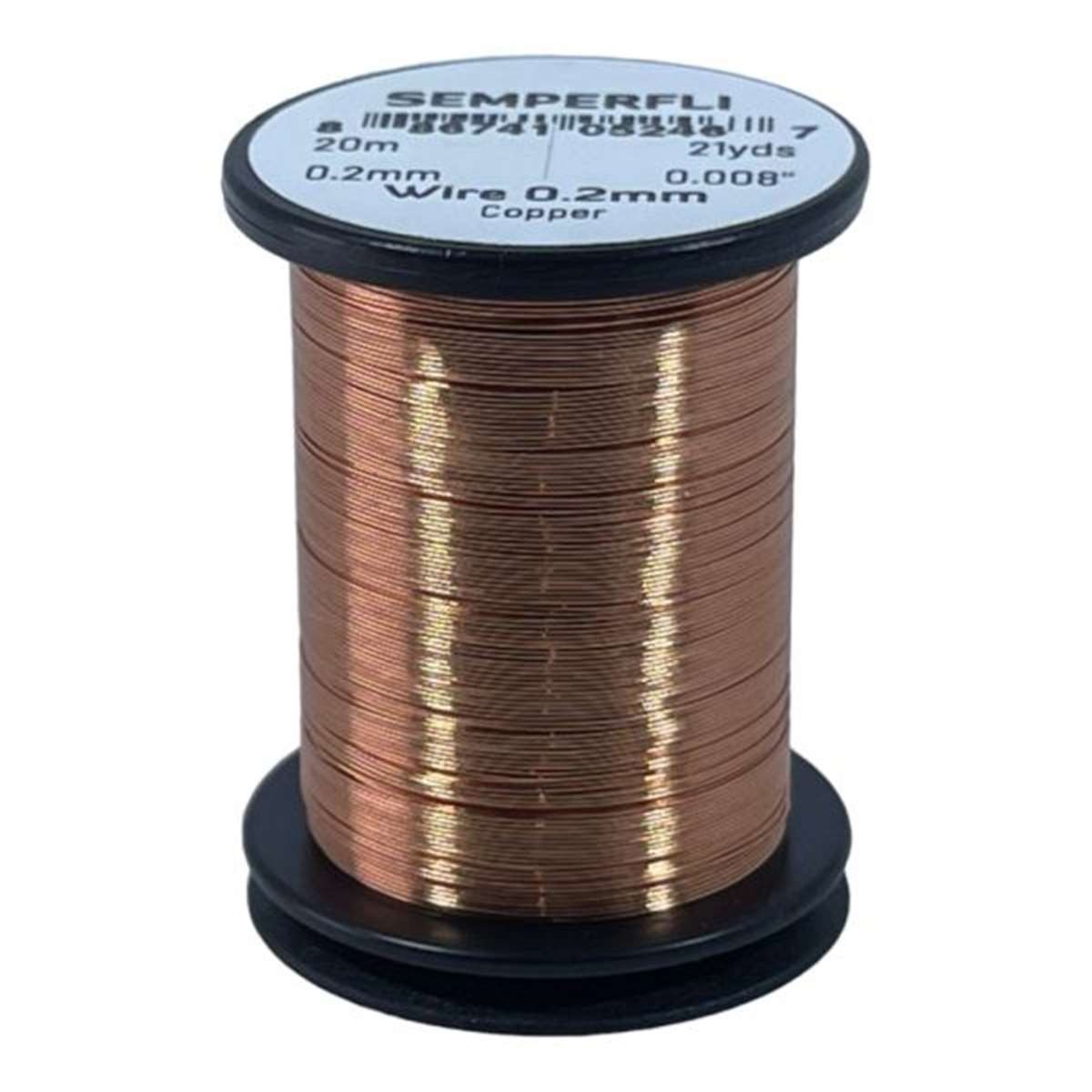 Semperfli Wire 0.2mm Copper - Fly Tying Materials
