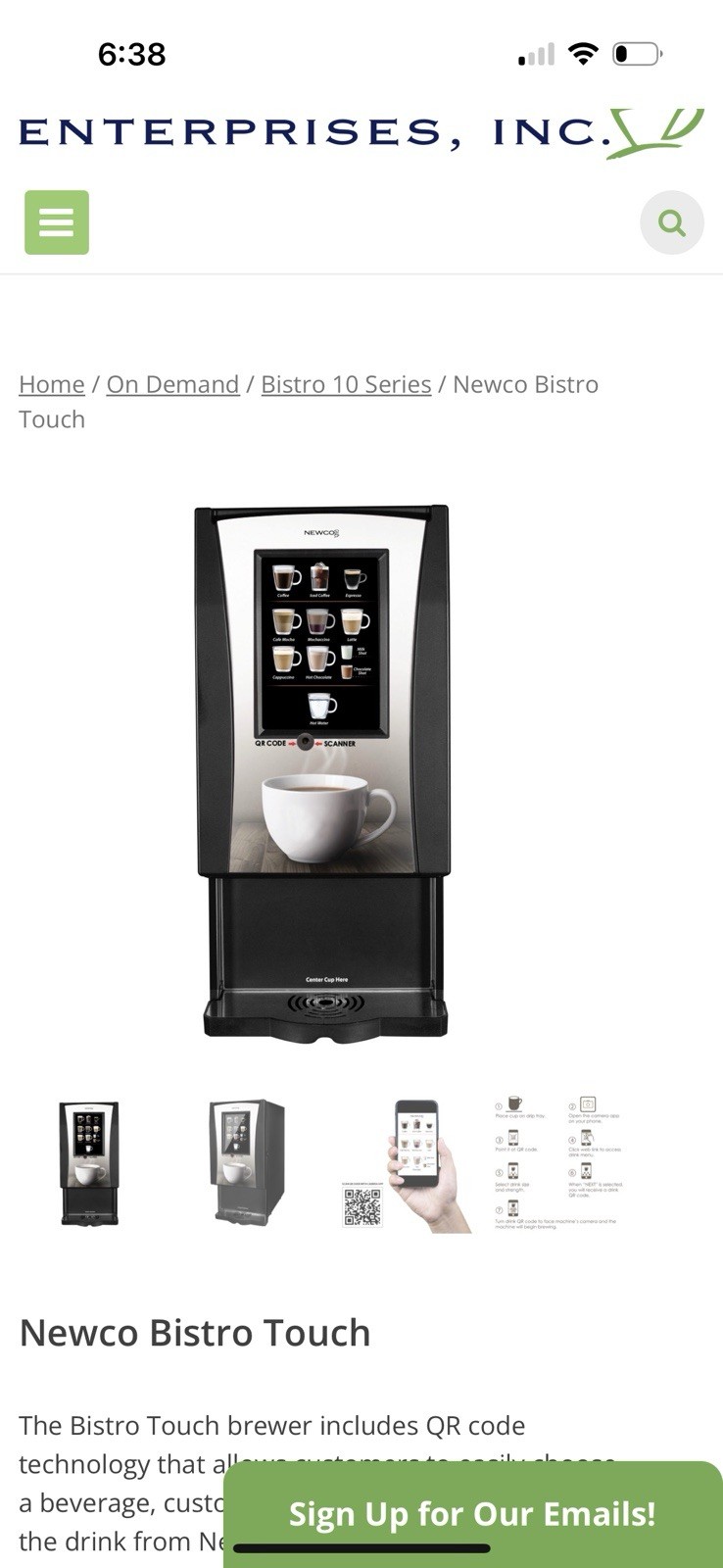 Newco Bistro touch