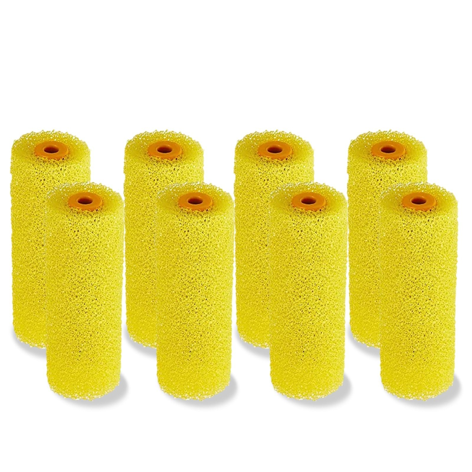 8 Pcs Textured Paint Roller Covers, 4 inch Small Textured Rollers | Foam Dryw...