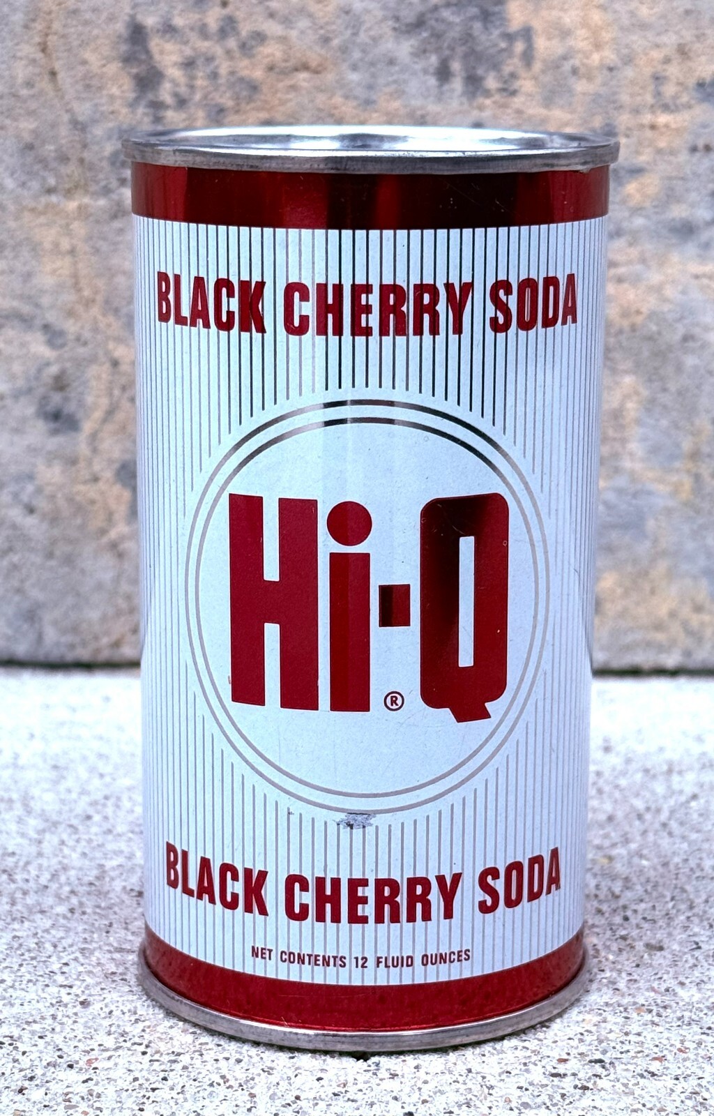 *Super Clean* Hi-Q Black Cherry Flat Top Soda Can--Pre-Zip Code