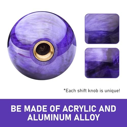 Automotive Modification Personalized Gearshift Head, Nebula Round 1 PC Purple