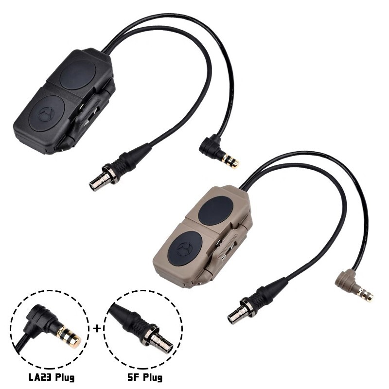 LA23 plug Remote dual switch Pressure for MGAL M600 M300 Flashlight Airsoft