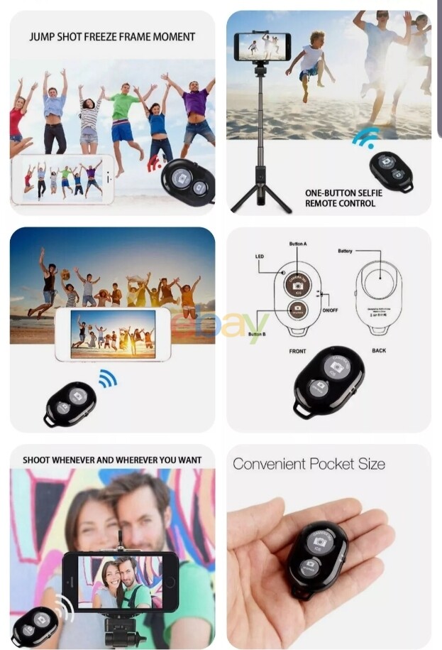 New Wireless Camera Bluetooth Remote Shutter For iPhone HTC Samsung IOS Android