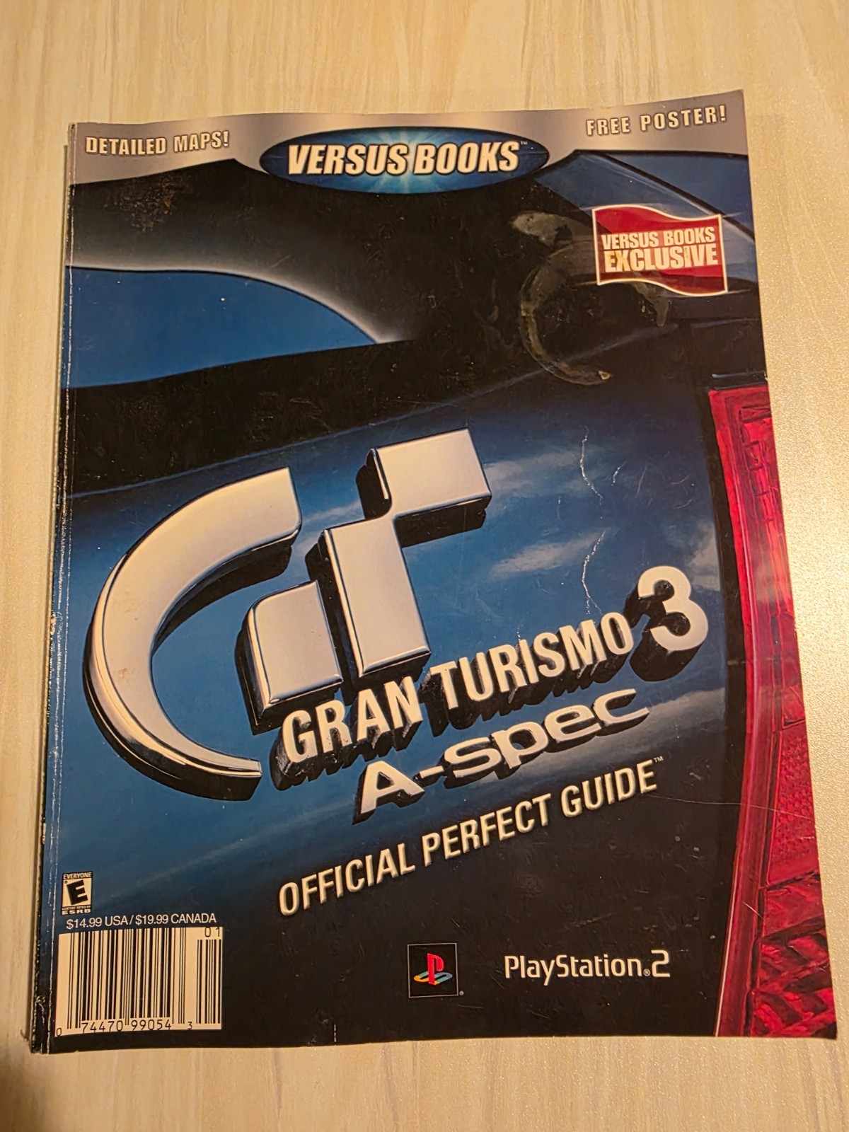 Gran Turizmo 3A-Spec Official Strategy Guide PS2 W/poster