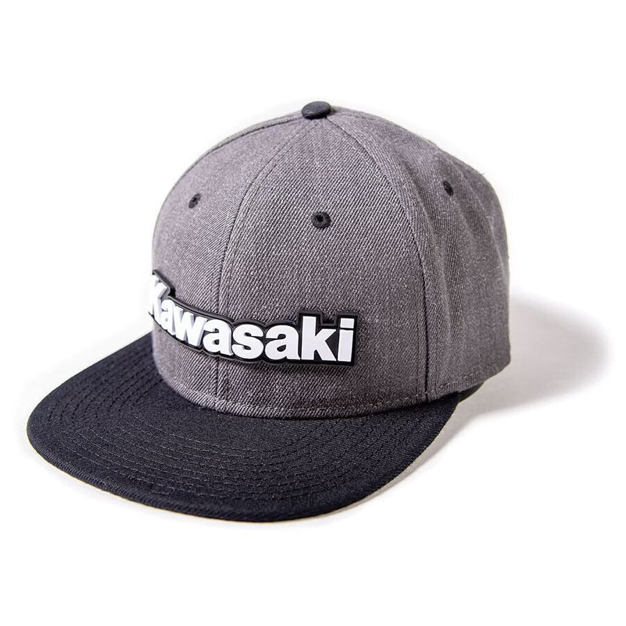 Factory Effex Kawasaki Bold Snapback Hat - Charcoal/Black 24-86100