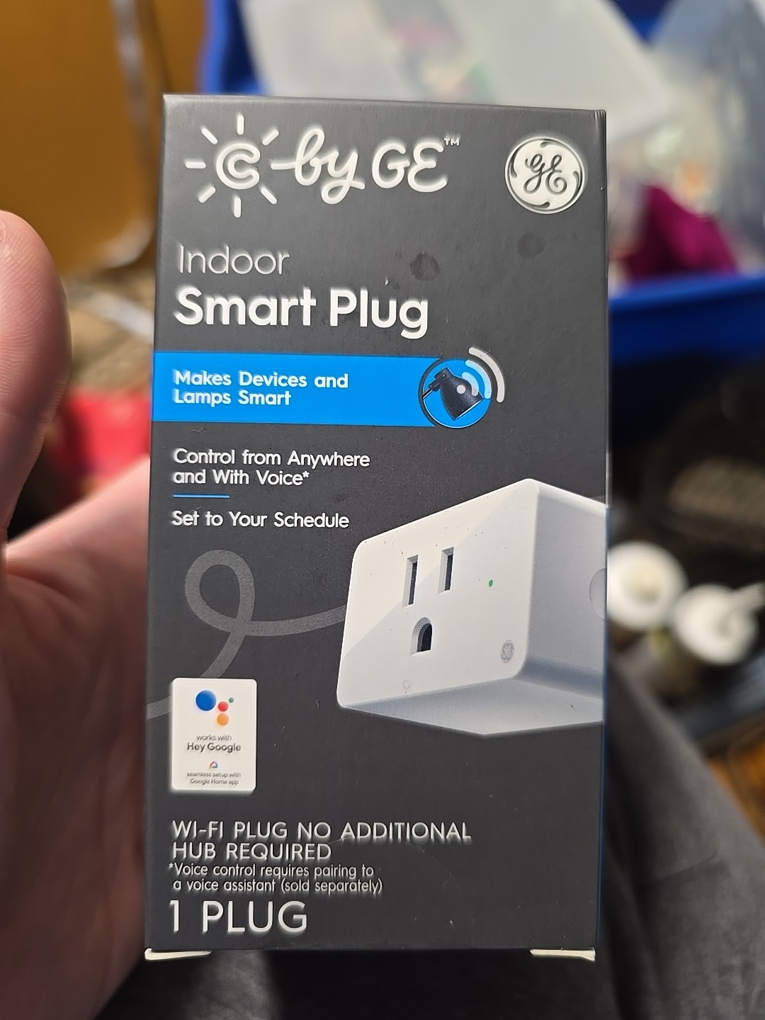 C By GE Series Indoor Smart Plug White CPLGSTDBLW1/G1P No Additional Hub Requir.