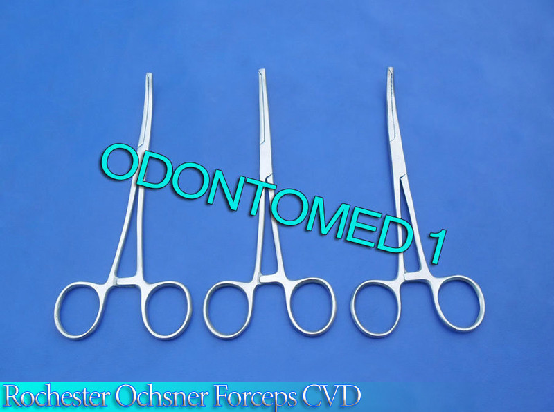 6 Rochester Ochsner Forceps 1x2 teeth Curved 7.25" Surgical Instruments