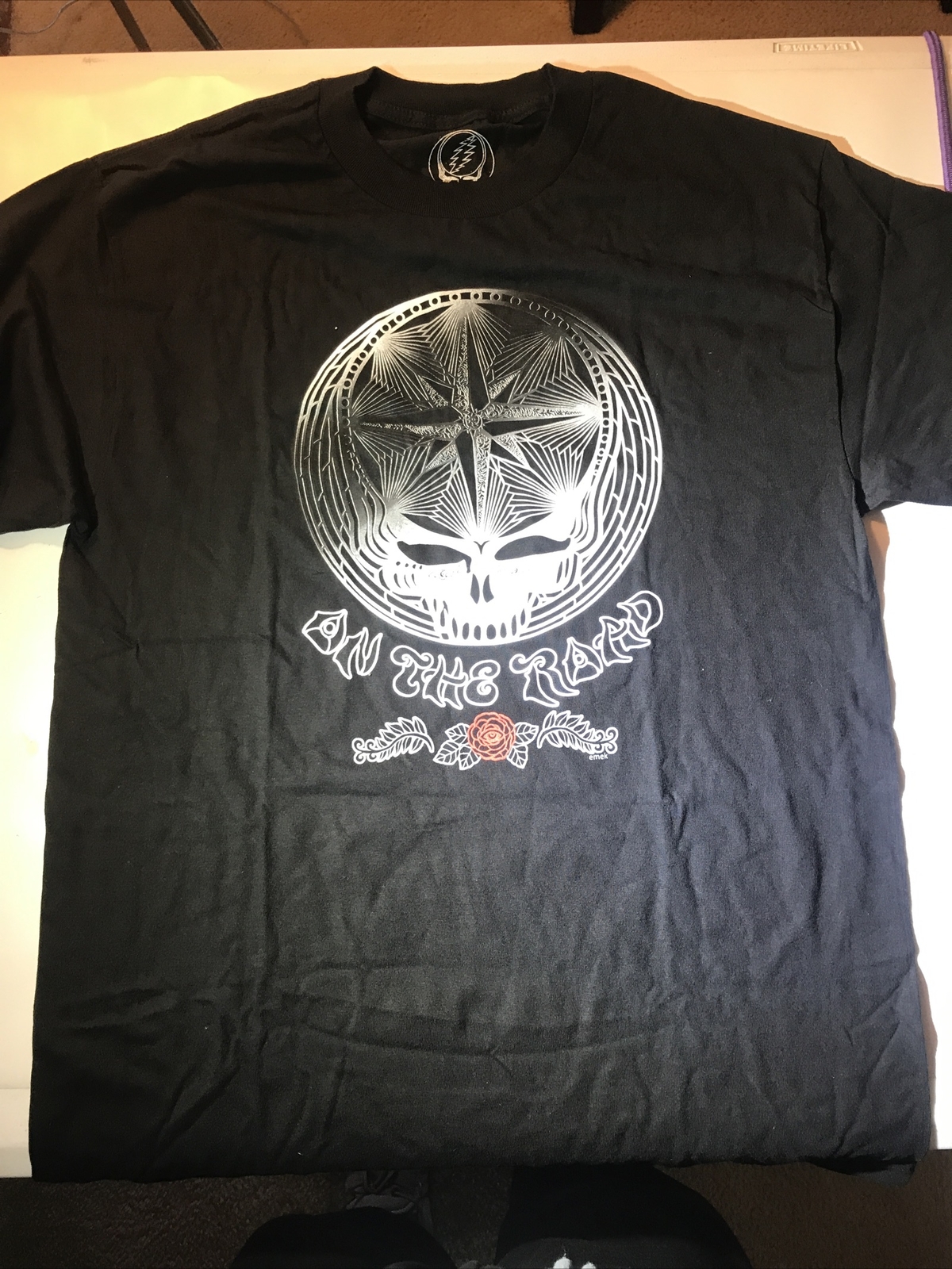 The Grateful Dead Tour T-Shirt The Dead 2009 On The Road Black Size Large LG