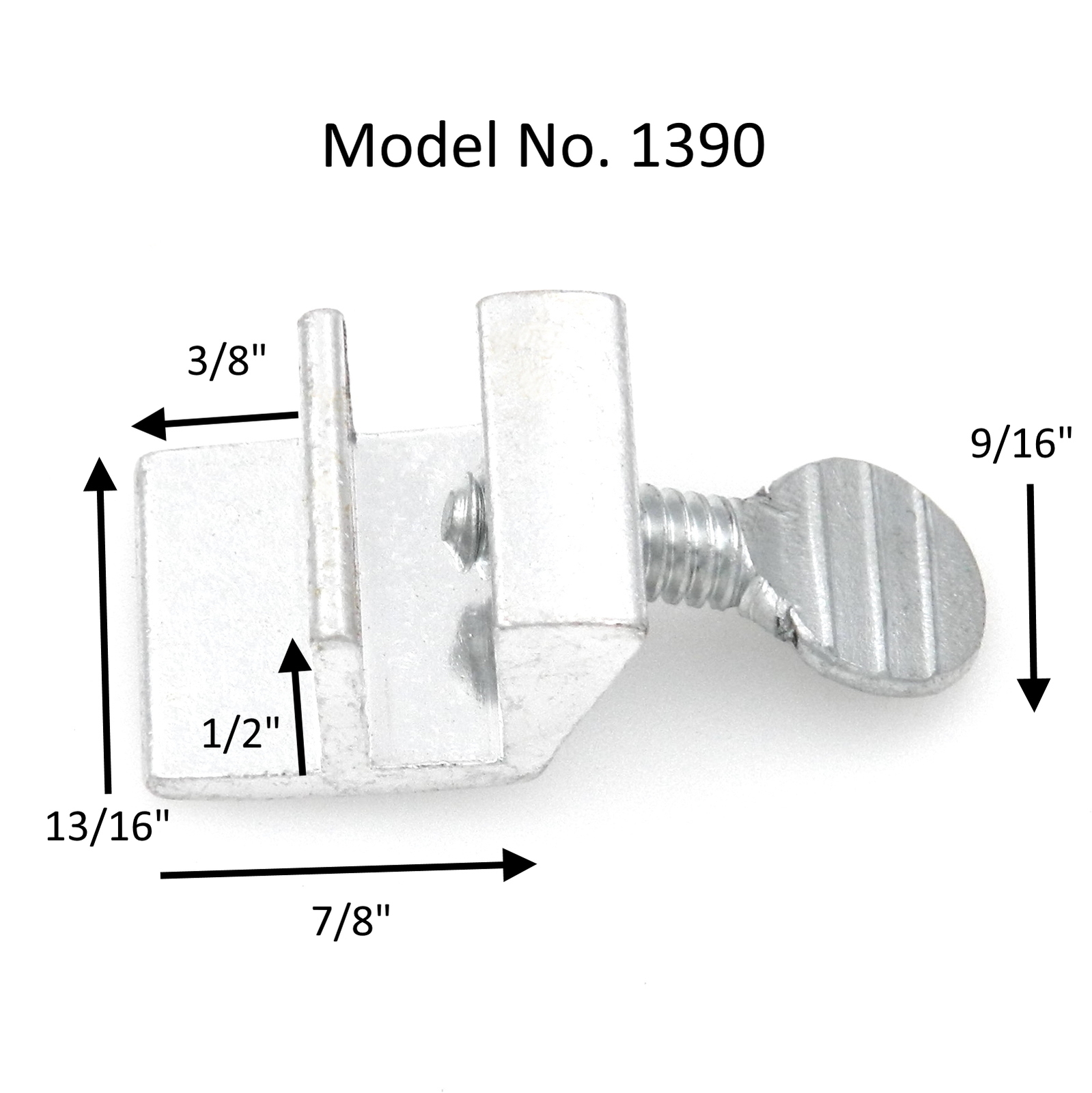 Hickory Hardware Security Adjustable Aluminum Sliding Window Lock 1390