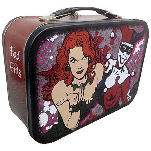 Poison Ivy Harley Quinn Batman Bad Girls Collectible Tin Tote Westland Retired