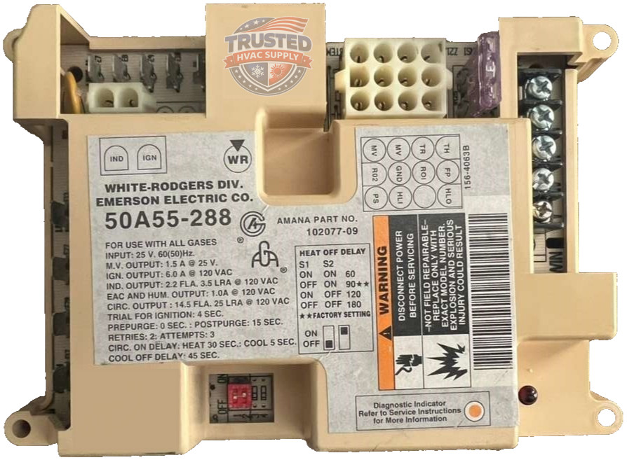 50A55-288 GUARANTEED OEM PART (not generic) 50A55-288-05 Control Board 102077-14