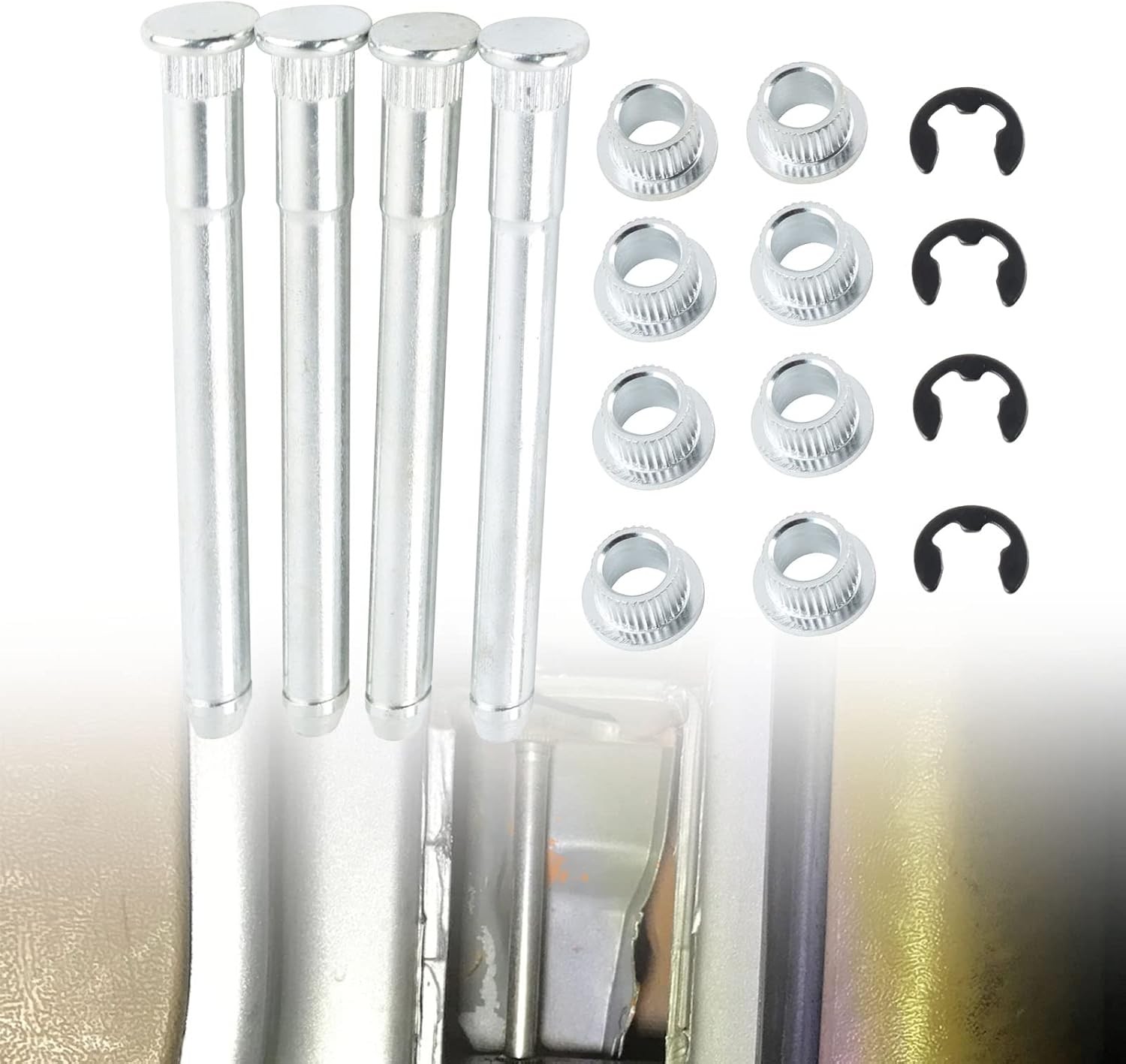 Door Hinge Pin and Bushing Repair Kits Compatible with Chevy GMC K1500