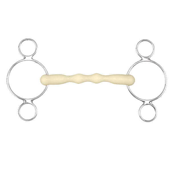 Happy Mouth Mullen Shaped 2-Ring Gag Bit