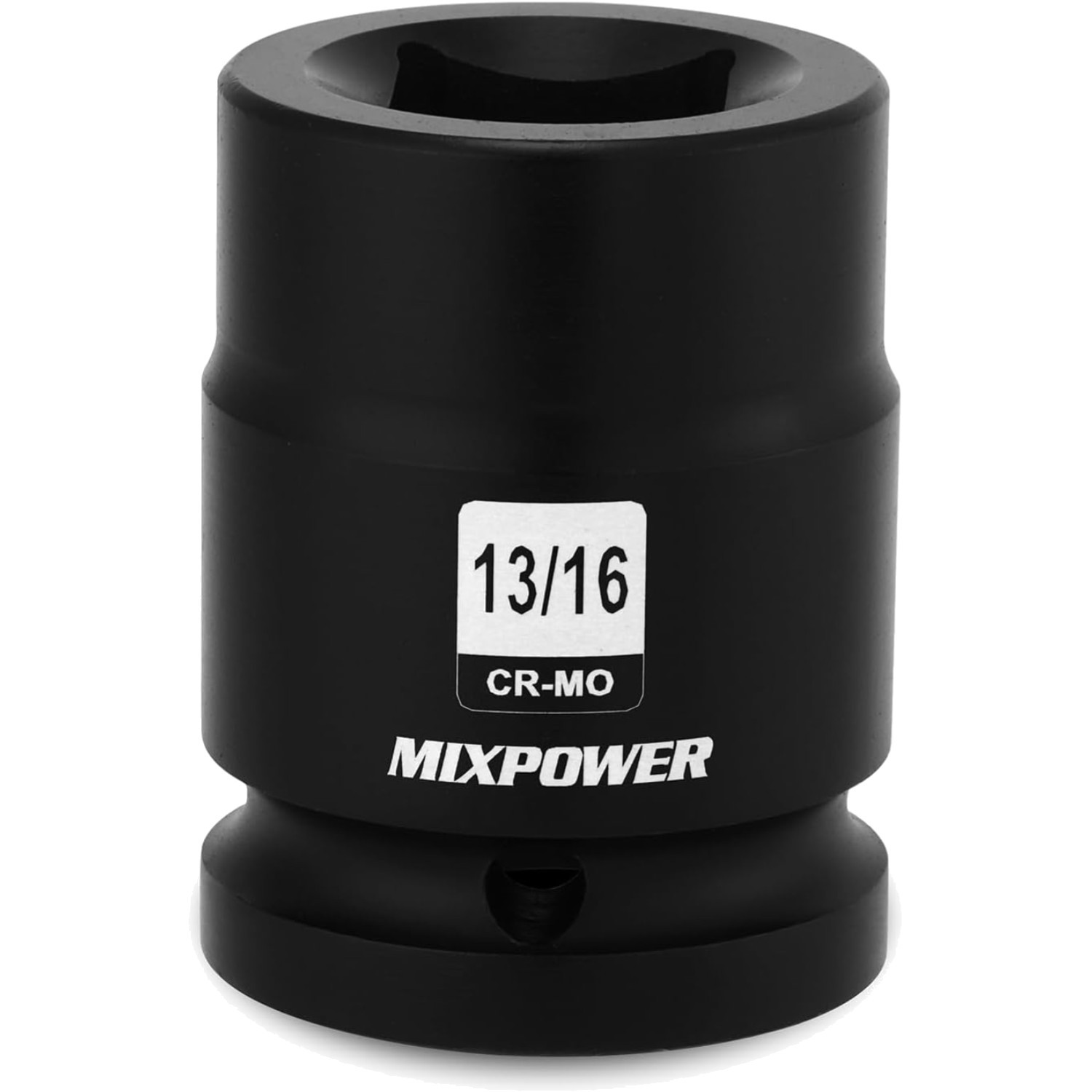 3/4" Drive 13/16" Square Socket CR-MO 4-Point Black Phosphate Finish