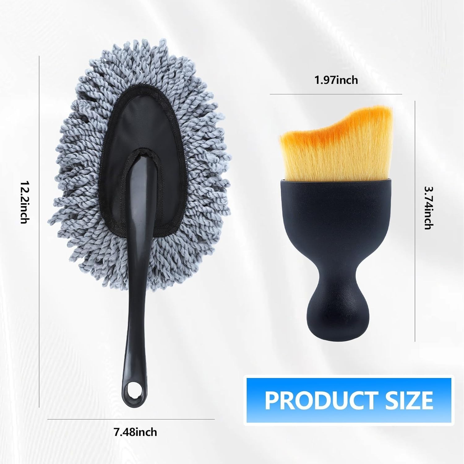 IPELY 3 Pack Large Microfiber Car Duster Exterior Scratch Free with Extendable,