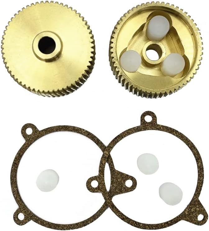 2X Headlight Motor Repair Kit HD Brass Gear Upgrade Fits for Chevy Corvette 1988