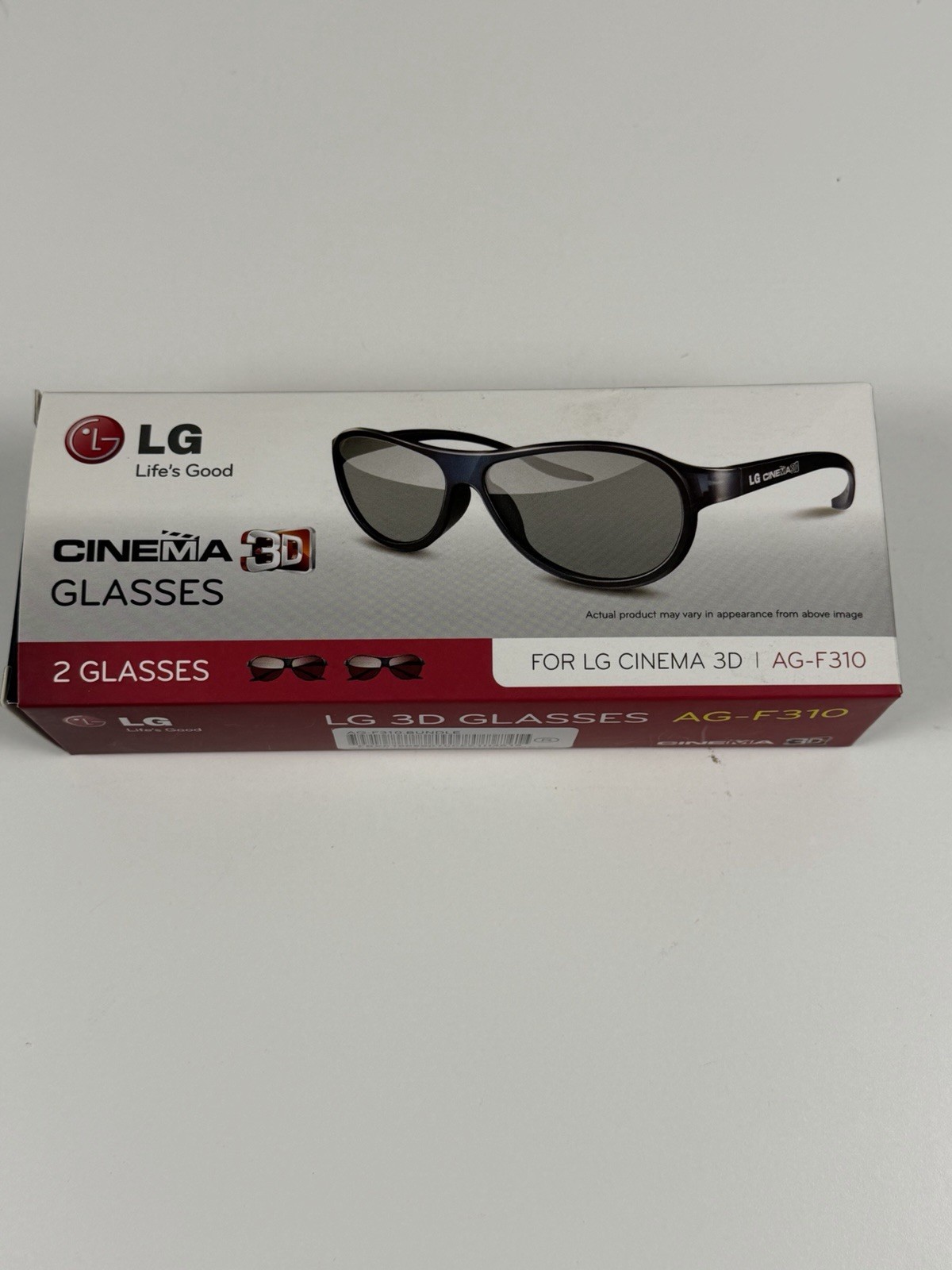 LG Cinema 3D Glasses AG-F310 3 Pair Of Glasses