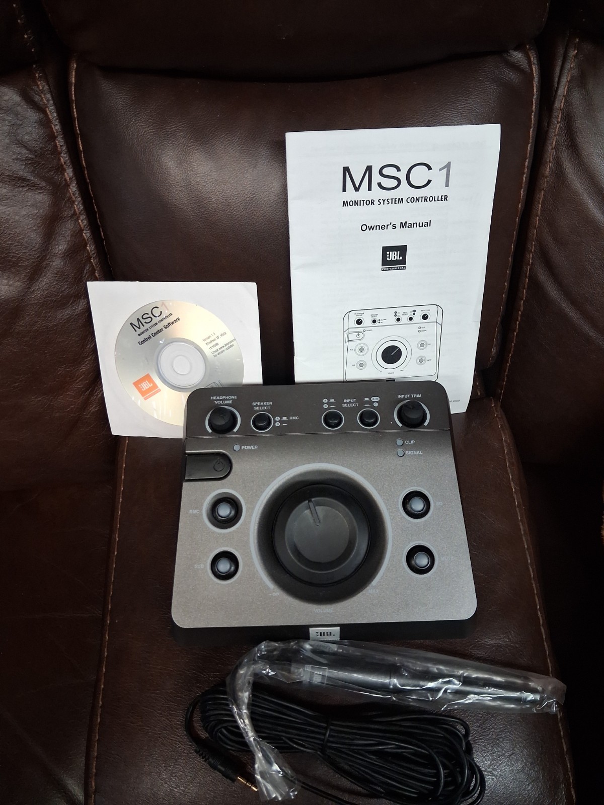 JBL MSC1 Studio Controller Audio Recording Monitoring No Power Cord Untested