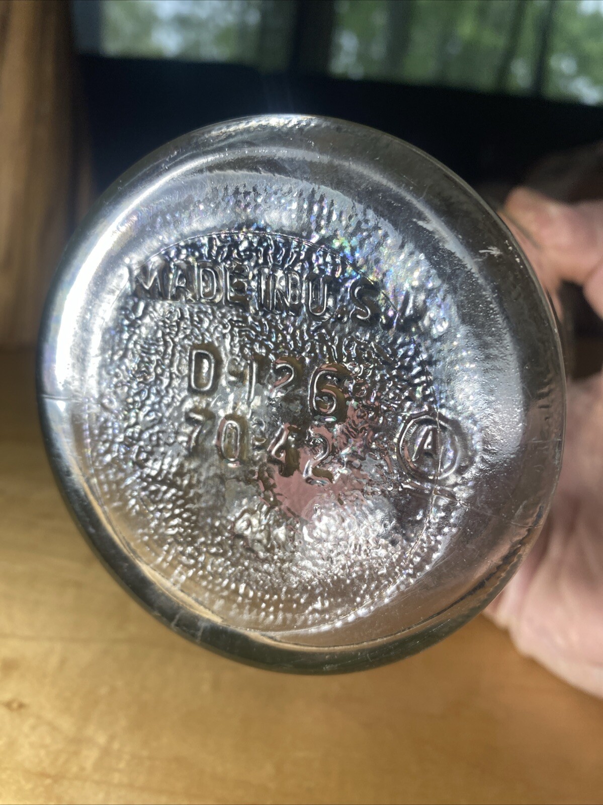 Vintage 1942 Calvert Whiskey Full Quart Embossed Eagles Bottle